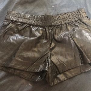 Express pleather shorts